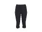 Zwarte dames 3/4 sportlegging met ritszak en trekkoord in de taille.