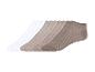 Set enkelsokken: beige en wit.