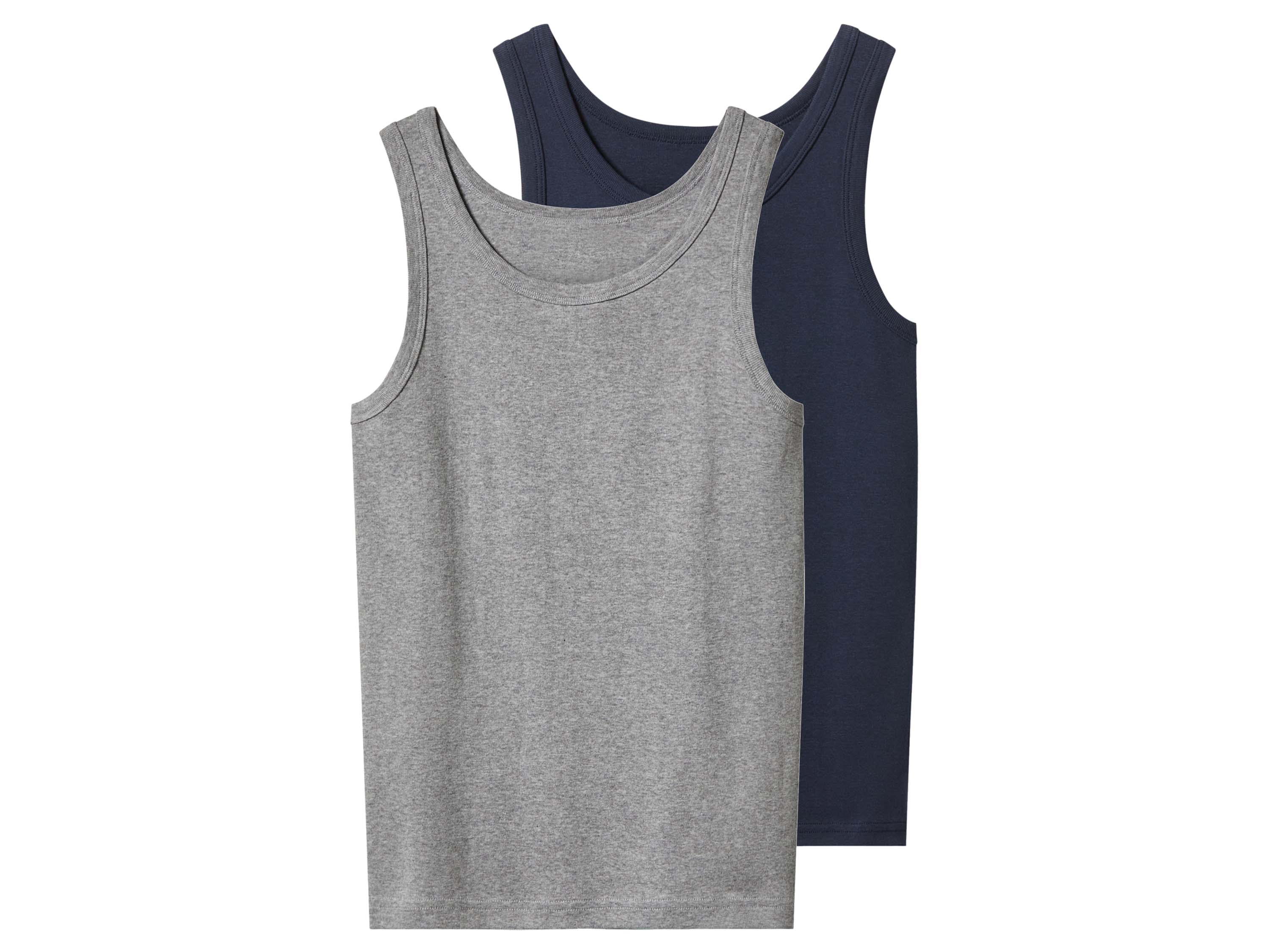 esmara Set van 2 kinder hemden (Grijs/donkerblauw, 146/152)