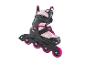 Roze en zwarte Crivit kinderrolschaatsen.
