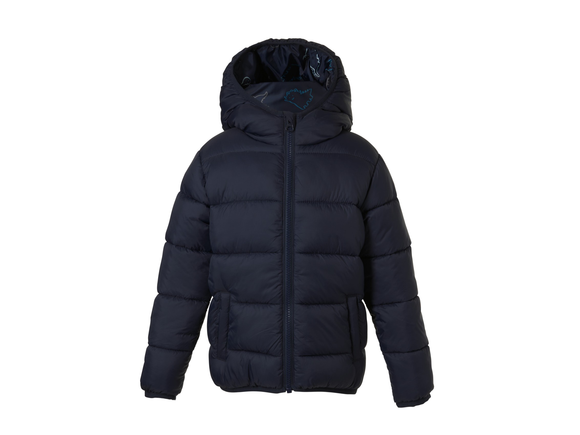 LUPILU Kinder jas lightweight, met capuchon (Marineblauw, 98/104)
