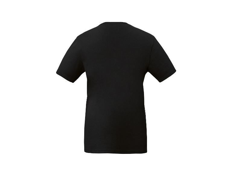 Effen zwart T-shirt met korte mouwen, achterkant