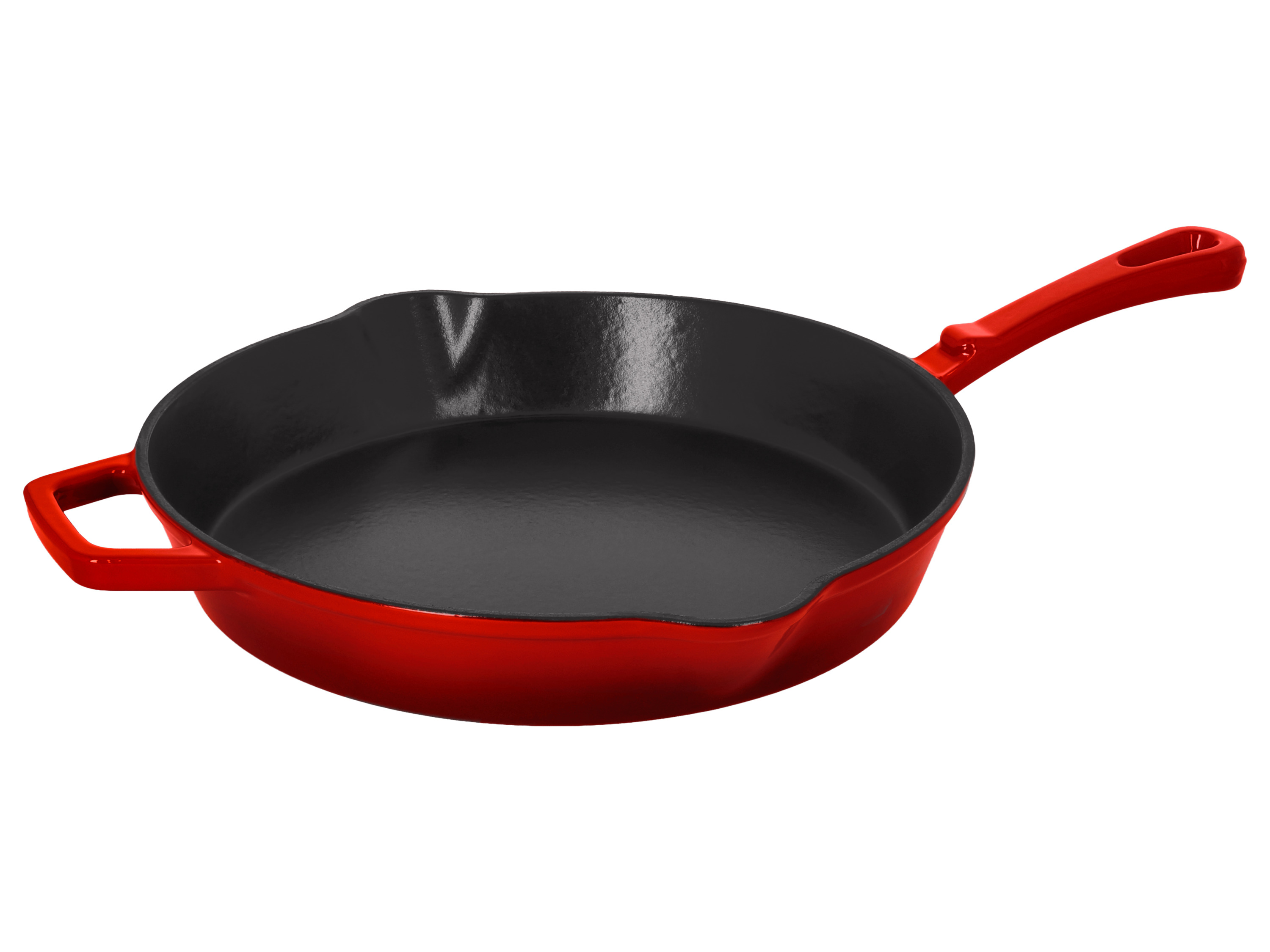 SILVERCREST Gietijzeren pan, Ø30 cm (Rood)