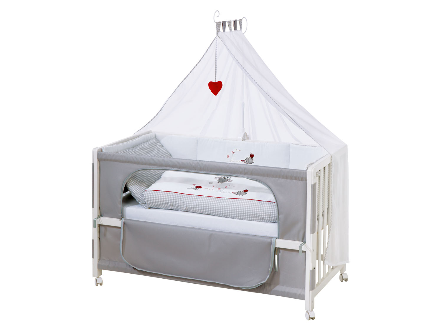 roba Babybed Room Bed 60 x 120 cm (Adam & uil, Wit) afbeelding