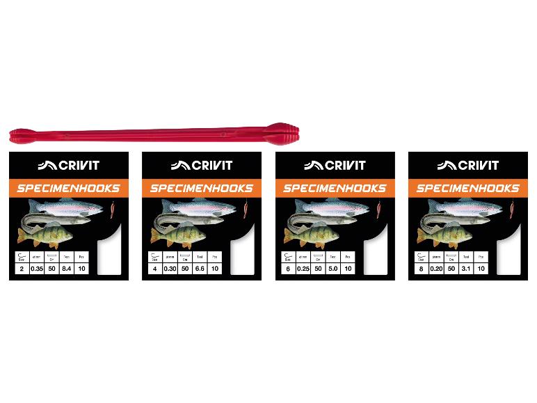 Crivit Specimenhooks hakenset en haakontanker.