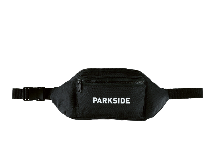 Zwarte heuptas Parkside met rits.