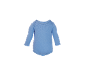 Lichtblauwe baby romper met lange mouwen