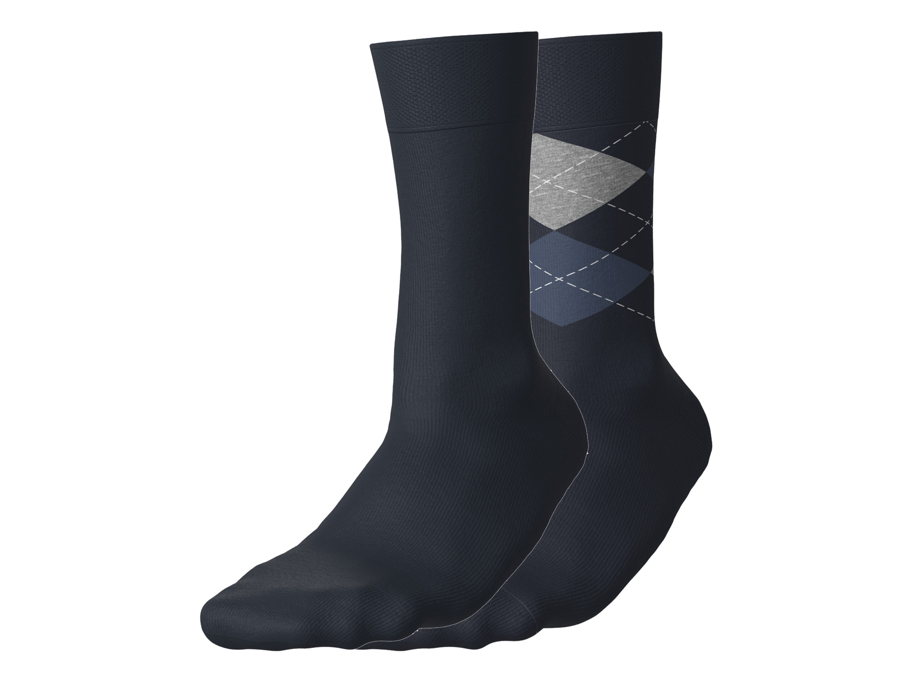 esmara 2 Paar sokken (Marineblauw, 43-46)
