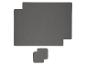 Set van grijze placemats en onderzetters