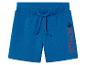 Kinder shorts blauw met Spider-Man print.