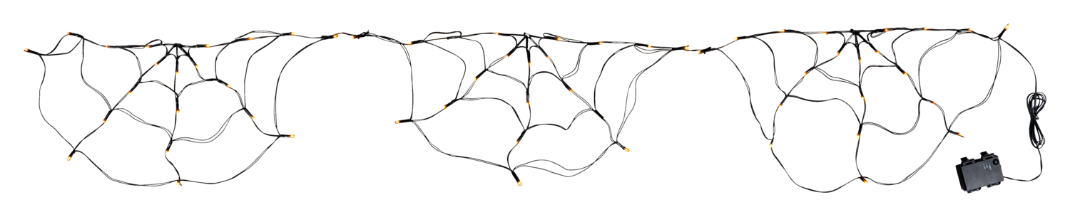 Halloween LED-lichtsnoer, IP44 (Spinneweb)