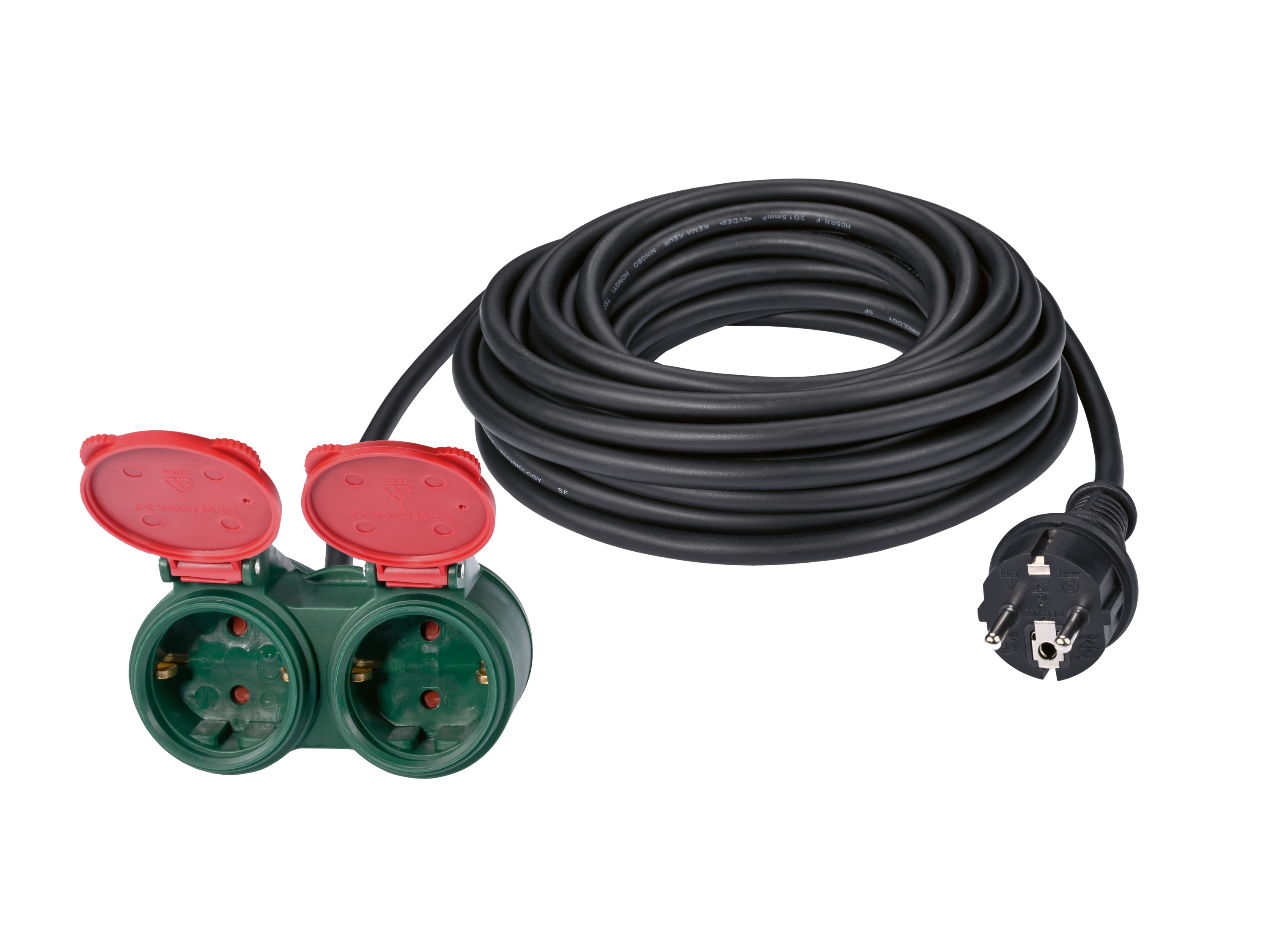 PARKSIDE Verlengsnoer met dubbel stopcontact, 10 m