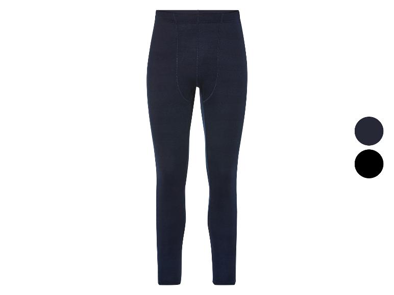 Donkerblauwe lange onderbroek voor heren.