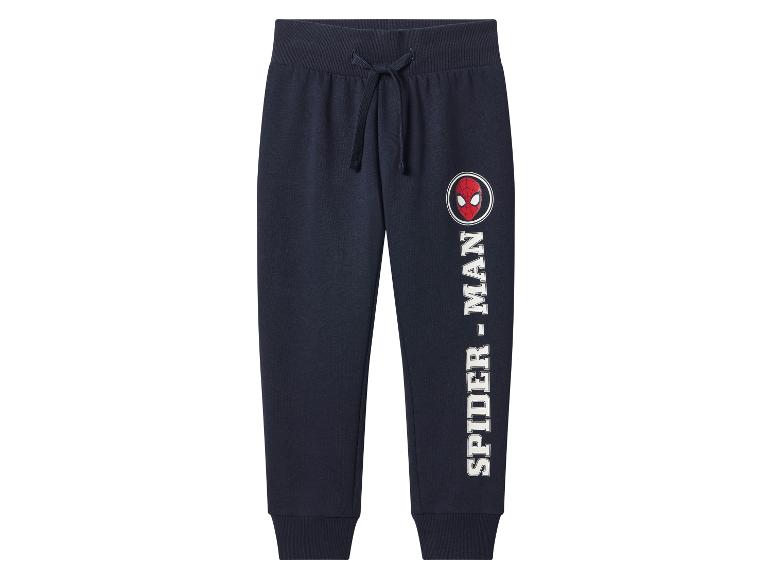 Donkerblauwe Spider-Man joggingbroek voor kinderen met trekkoord en print
