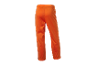 Oranje joggingbroek, achterkant.