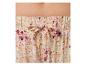 Dames pyjamabroek met bloemenprint en trekkoord.