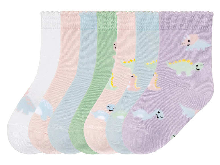 Ga naar volledige schermweergave: lupilu® Peuters meisjes sokken, 7 paar, met bio-katoen - afbeelding 10