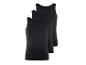 Drie zwarte tanktops.