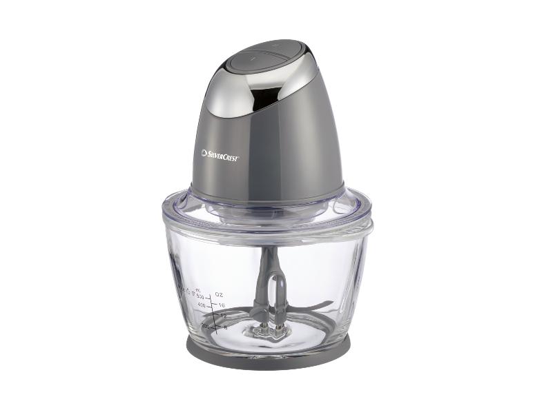 Grijze SilverCrest keukenmachine.
