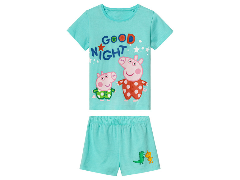 Peuters meisjes pyjama (98-104, Peppa Pig-Munt)