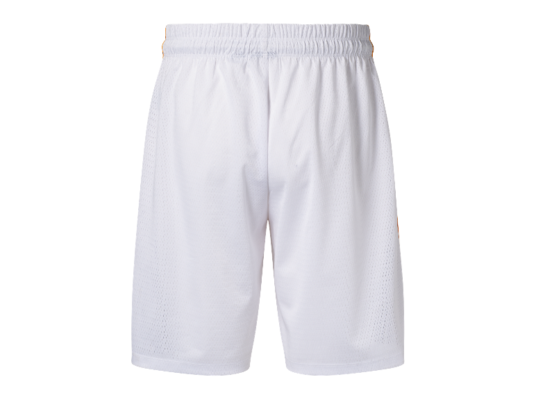 Witte basketbalshorts.