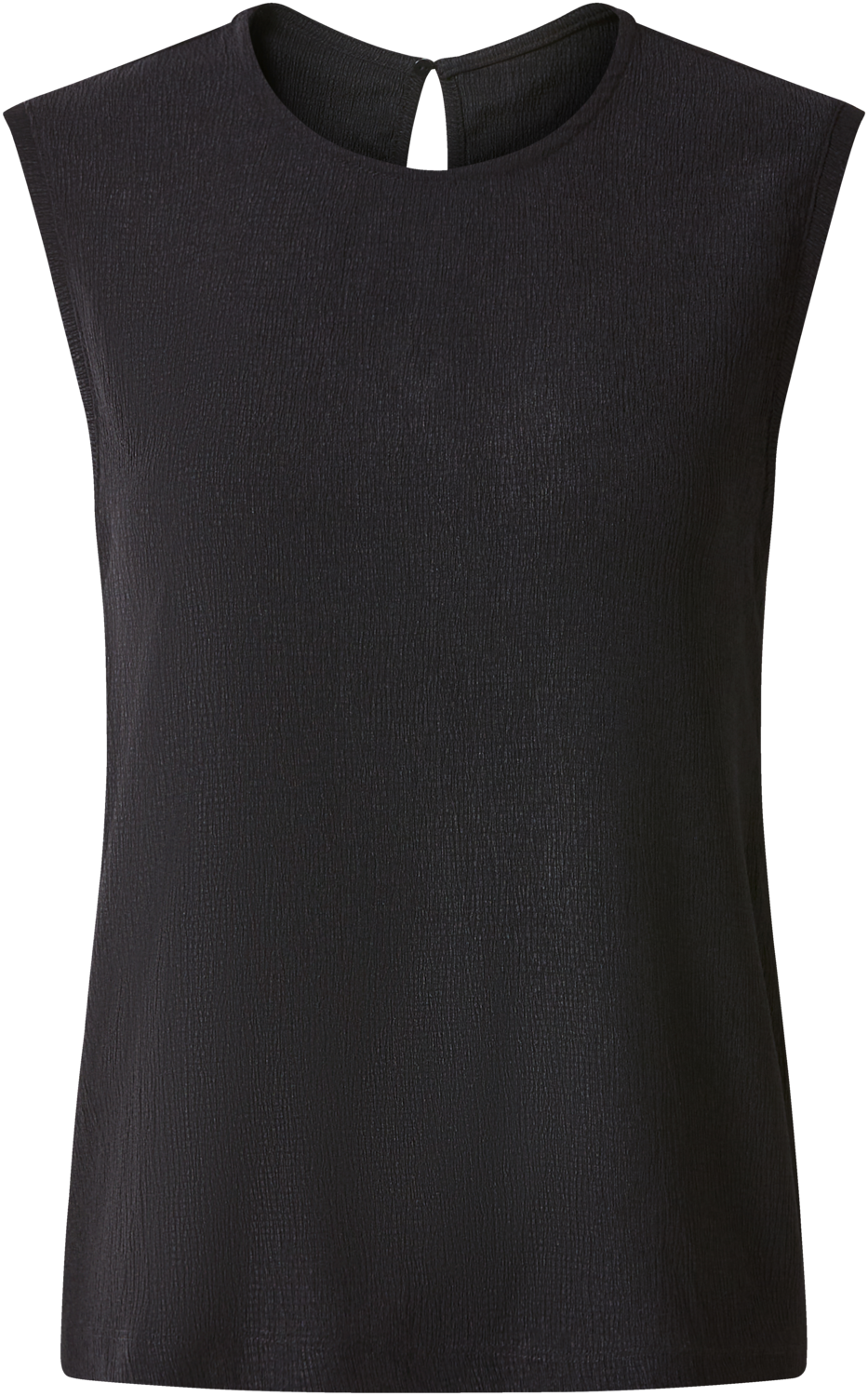 ESMARA Dames top met crinkle-look (Zwart, S (36/38))