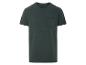 Donkergroen t-shirt met zak, klassieke pasvorm.