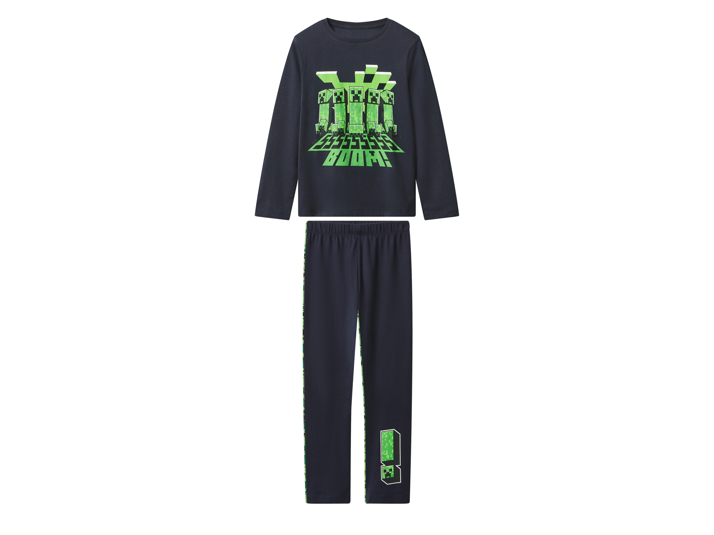 Kinder pyjama Minecraft (Marineblauw, 158/164)
