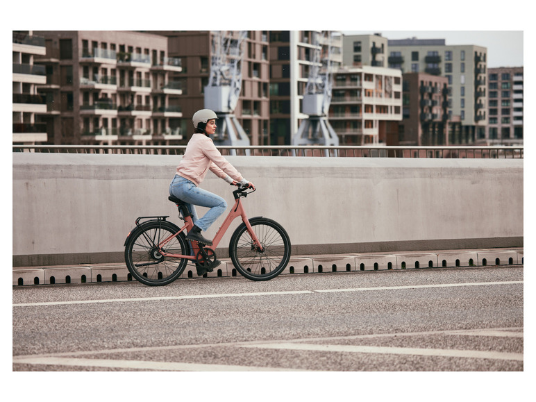 Ga naar volledige schermweergave: CRIVIT Urban E-Bike Berry Blush 27,5" - afbeelding 3
