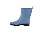 Blauwe rubberen laars met zwarte zool