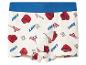 Witte boxershort met blauwe tailleband en Cars-filmafdruk