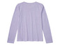 Lila longsleeve T-shirt met ronde hals.