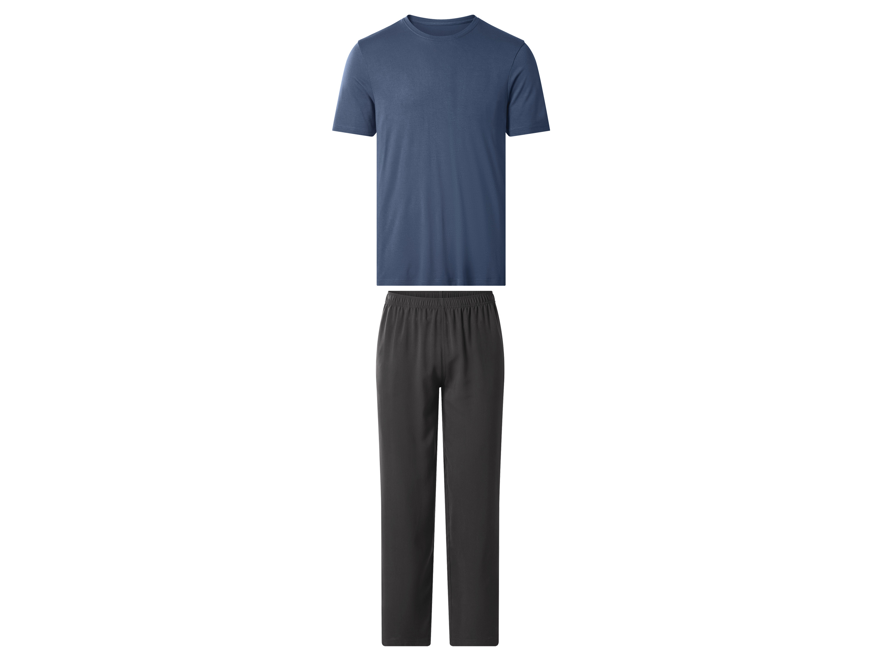ESMARA MEN Heren pyjama (Blauw/donkerblauw, XL)