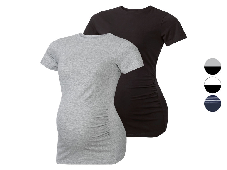 Ga naar volledige schermweergave: ESMARA® 2 dames zwangerschapsshirts - afbeelding 1