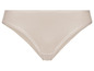 Beige onderbroek met naadloos ontwerp.