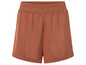 Bruine gebreide shorts.
