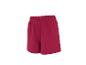 Donkerrode dames shorts met elastische tailleband.