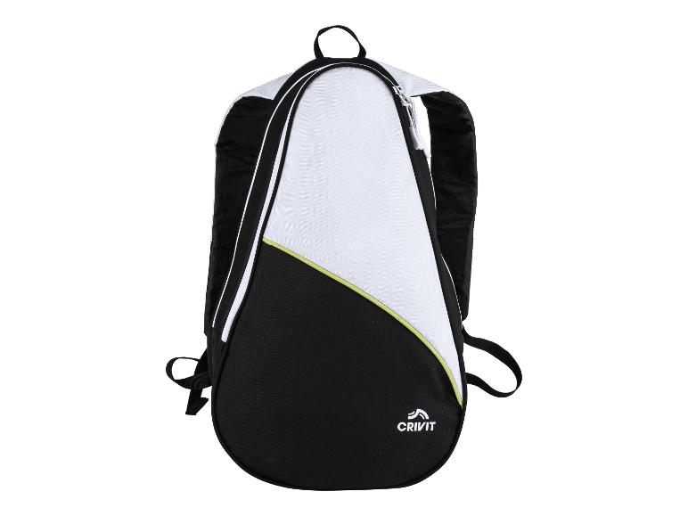 Zwart-witte Crivit sport rugzak.