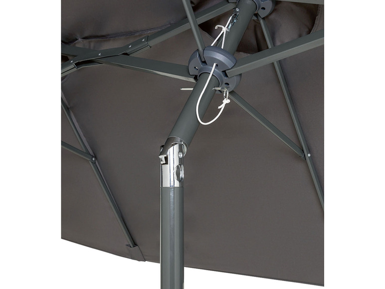 Ga naar volledige schermweergave: LIVARNO home Dubbele parasol antraciet - afbeelding 4