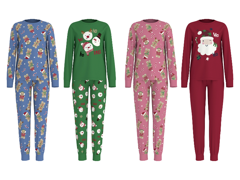 ESMARA KIDS Lange kinderpyjama's met kerstmotieven