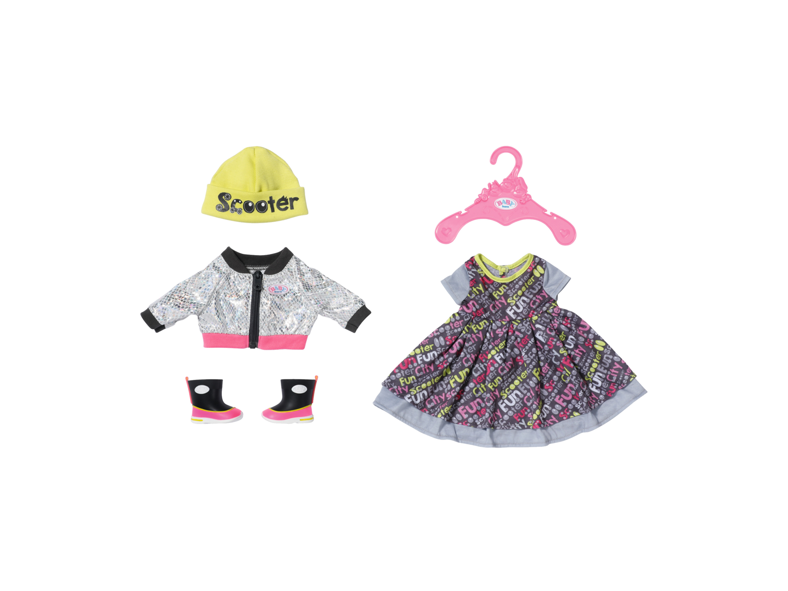 BABY BORN Deluxe Scooter stijl poppenkleding