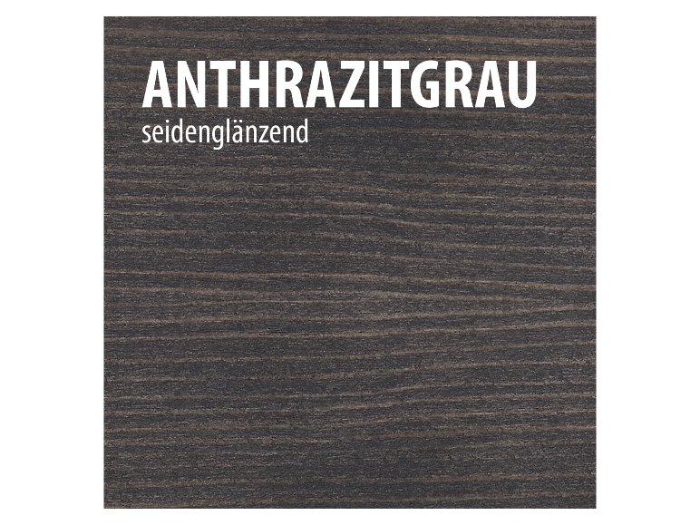 Anthrazitgrau afwerking, zijdeglans.