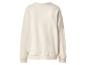 Beige sweatshirt met lange mouwen, achteraanzicht.