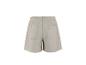 Beige shorts met elastische taille en achterzakken.