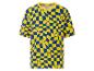 Lidl t-shirt met geel en blauw ruitjespatroon.