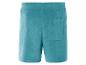 Turquoise badstof shorts.