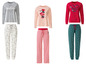 Drie sets pyjama's met Disney-prints, waaronder Mickey Mouse en een kerstthema.