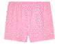 Roze shorts met witte stippen voor meisjes.