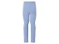Blauwe kinderlegging op een witte achtergrond.