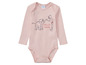 Roze baby romper met lange mouwen met Disney's Jungle Book print.